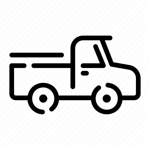 Pick, up, truck, car, vehicle, transportation, shipping icon - Download on Iconfinder