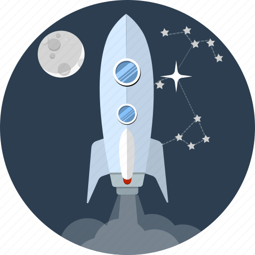 Booster, energy, launch, moon, rocketship, space, spaceship icon - Download on Iconfinder