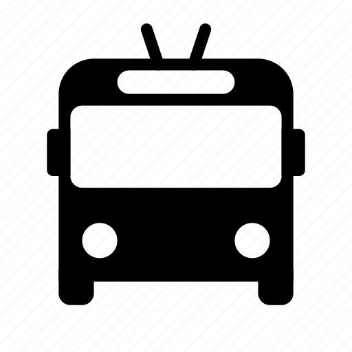 Trolleybus, bus, public, transport, transportation, trolley, vehicle icon - Download on Iconfinder