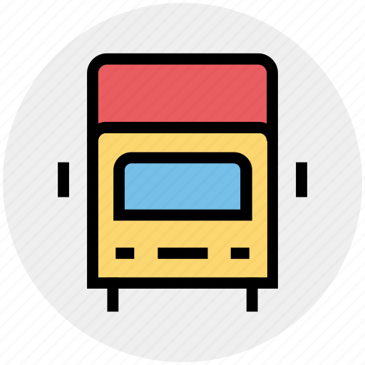 Bus, bus transport, double bus, public transport, public vehicle, transport vehicle, vehicle icon - Download on Iconfinder