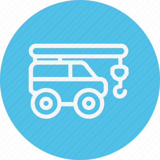 Crane, auto, construction, transport, truck, vehicle, transportation icon - Download on Iconfinder