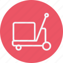 trolly, box, delivery, luggage, package, trolley, vehicle