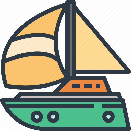 Boat, sail, sailboat, ship, transport, transportation, travel icon - Download on Iconfinder