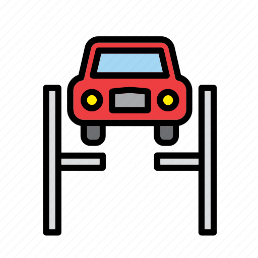 Auto, automobile, car, elevator, garage, machine, repair shop icon - Download on Iconfinder