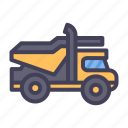 transport, transportation, vehicle, dump, truck, mining