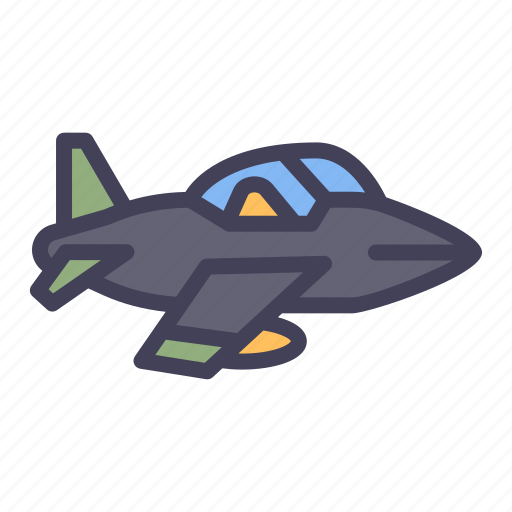 Transport, transportation, vehicle, jet, military, plane icon - Download on Iconfinder