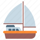 sailboat, ship, yacht, travel, boat, water, vacation, yachting, vessel