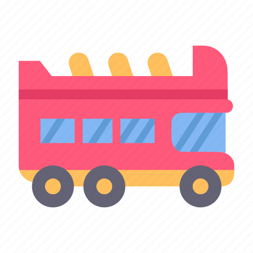 Transport, transportation, vehicle, bus, passager, double, decker icon - Download on Iconfinder