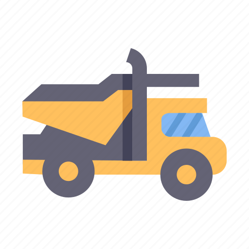 Transport, transportation, vehicle, dump, truck, mining icon - Download on Iconfinder