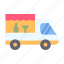 transport, transportation, vehicle, food, truck, meal, drink 
