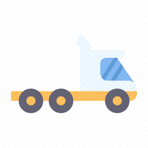 Transport, transportation, vehicle, truck, trailer icon - Download on Iconfinder
