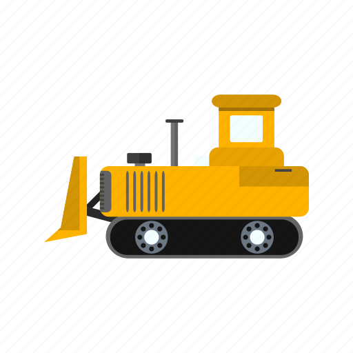 Construction, bull dozer, heavy machinery icon - Download on Iconfinder