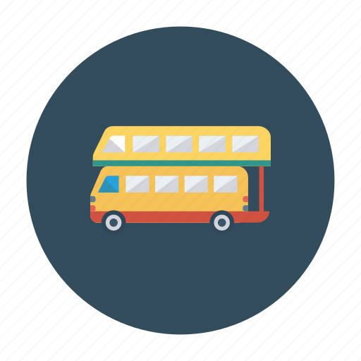 Auto, bus, double, transport, transportation, travel, vehicle icon - Download on Iconfinder