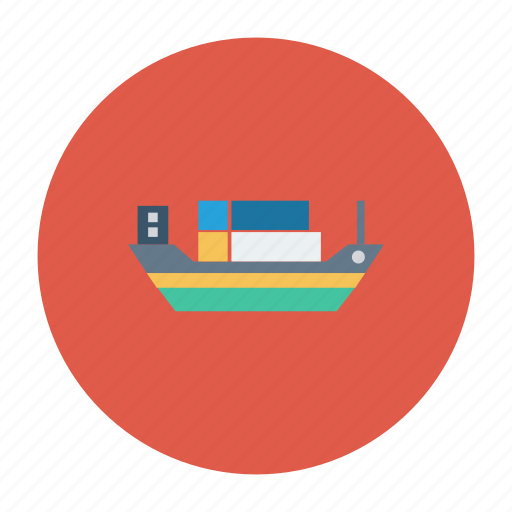 Auto, boat, cargo, load, ship, transport, vehicle icon - Download on Iconfinder