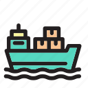 ship, boat, shipping, transport, transportation, sea
