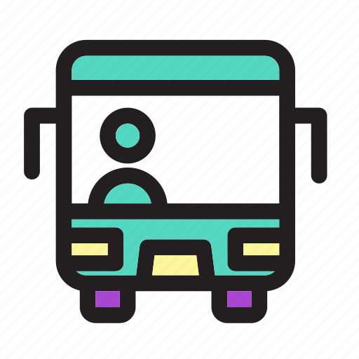 Bus, school bus, autobus, public, transportation, transport icon - Download on Iconfinder
