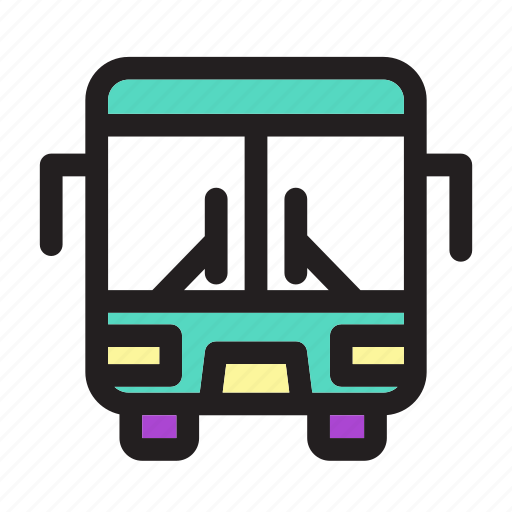 Bus, school bus, autobus, public, transportation, transport icon - Download on Iconfinder