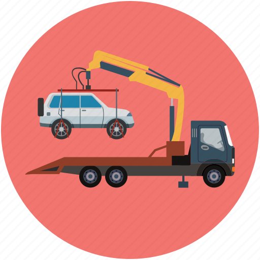 Tow truck, transport, truck, vehicle, wrecker icon - Download on Iconfinder