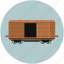 boxcar, cargo, delivery, railcar, railway boxcar, transport 