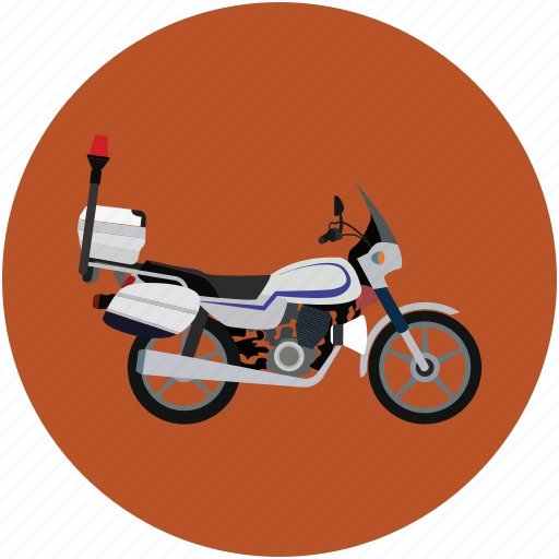 Police motorbike, police motorcycle, security motorbike, security motorcycle, transport, vehicle icon - Download on Iconfinder