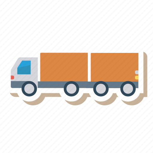 Auto, double, heavy, trailer, transport, travel, vehicle icon - Download on Iconfinder