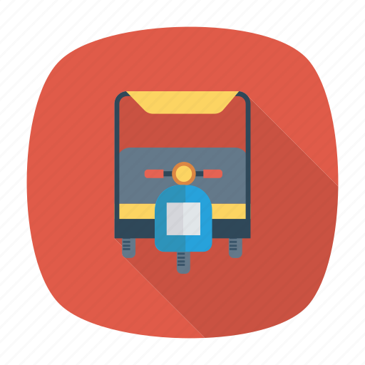 Auto, cycle, motor, rickshaw, transport, transportation, vehicle icon - Download on Iconfinder