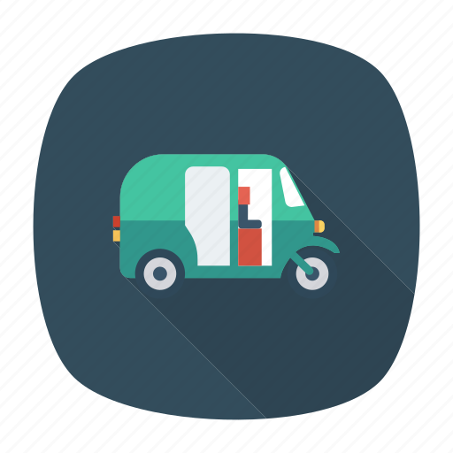 Auto, rickshaw, transport, transportation, travel, vehicle icon - Download on Iconfinder