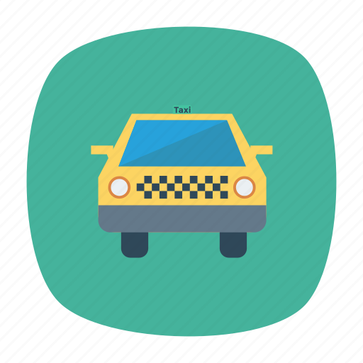 Auto, cab, taxi, transport, travel, vehicle, yellow icon - Download on Iconfinder