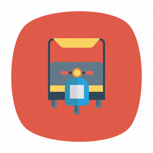 Auto, cycle, motor, rickshaw, transport, transportation, vehicle icon - Download on Iconfinder