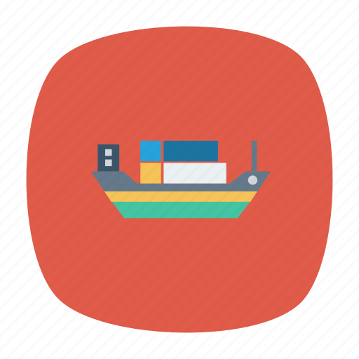 Auto, boat, cargo, load, ship, transport, vehicle icon - Download on Iconfinder