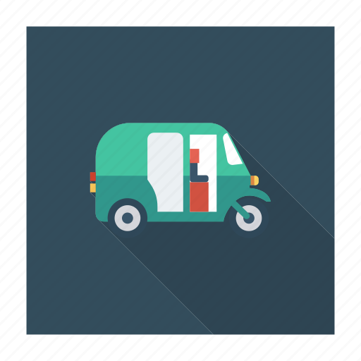 Auto, rickshaw, transport, transportation, travel, vehicle icon - Download on Iconfinder