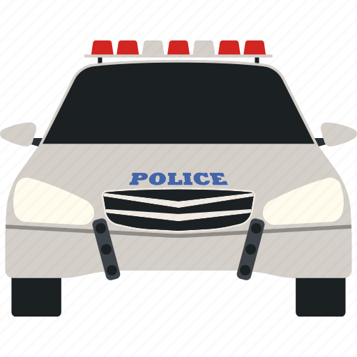 Car, cop, flat, police, siren, transport, transportation icon - Download on Iconfinder