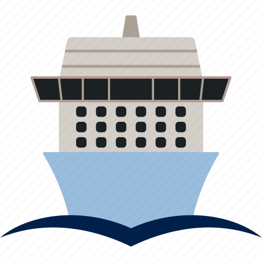 Boat, cruise, flat, liner, ocean, ship, water icon - Download on Iconfinder