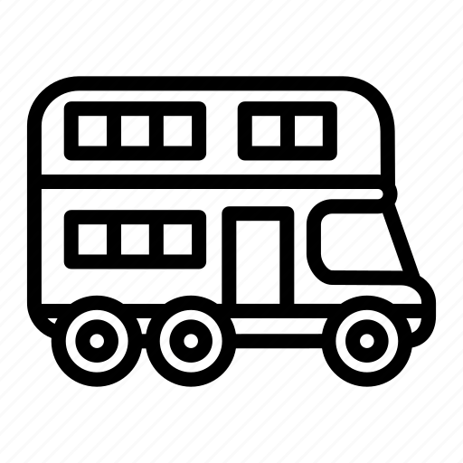 Transport, transportation, vehicle, bus, double, decker icon - Download on Iconfinder