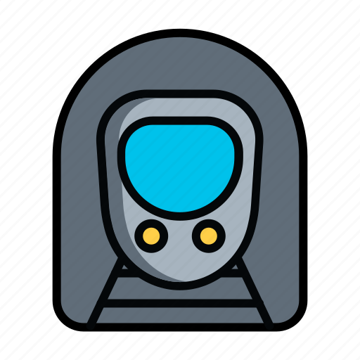 Metro, railroad, railway, station, subway, train, transport icon - Download on Iconfinder