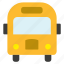 conveyance, transport, vehicle, bus, school, yellow 