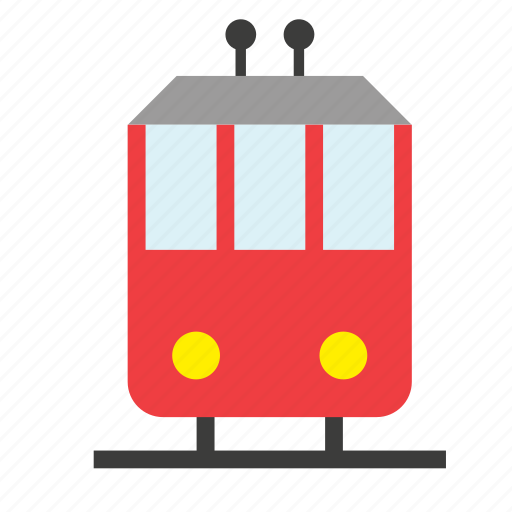 Conveyance, transport, vehicle, railway, streetcar, tram, trolley icon - Download on Iconfinder