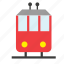 conveyance, transport, vehicle, railway, streetcar, tram, trolley 