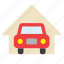 car, carport, garage, house, transport, vehicle 