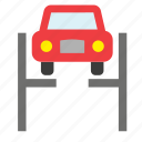 car, garage, repair, shop, transport, vehicle, lift