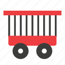 conveyance, transport, vehicle, animal, cage, circus