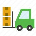 transport, vehicle, factory, forklift, truck