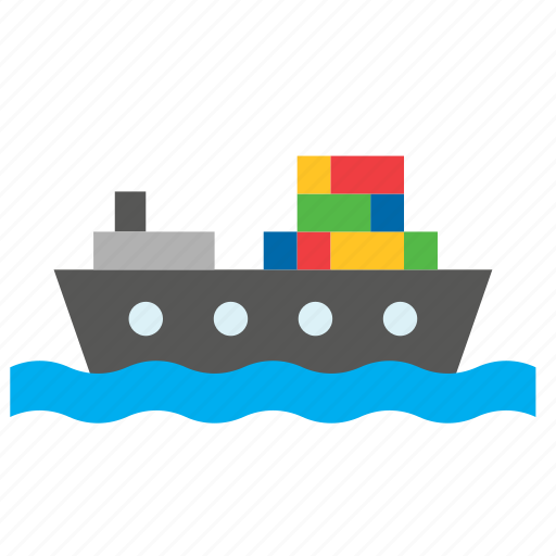Transport, cargo, container, freighter, ship icon - Download on Iconfinder