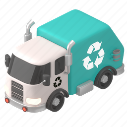transportation, vehicle, garbage, truck, transport, road, map 