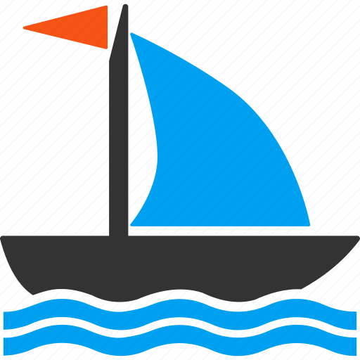 Boat, sail, sailboat, sailing, ship, yacht, sea cruise icon - Download on Iconfinder