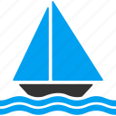 yacht, boat, sail, sailing, ship, sea cruise, vessel