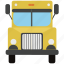 bus, delivery, delivery truck, lorry, school bus, transport, truck 