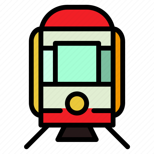 Metro, train, tram, tramway, transport, transportation, underground icon - Download on Iconfinder