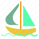 boat, sailboat, sailing, transport, transportation