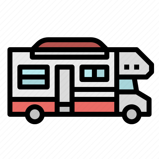 Camper, recreational, transport, van, vehicle icon - Download on Iconfinder